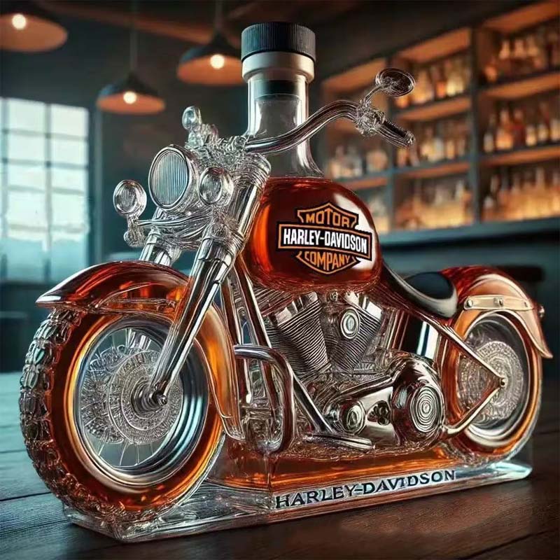 Bottiglia da vino in vetro moto creativa