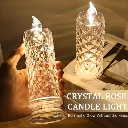 ✨ Candela di cristallo rosa - un bagliore romantico senza confusione